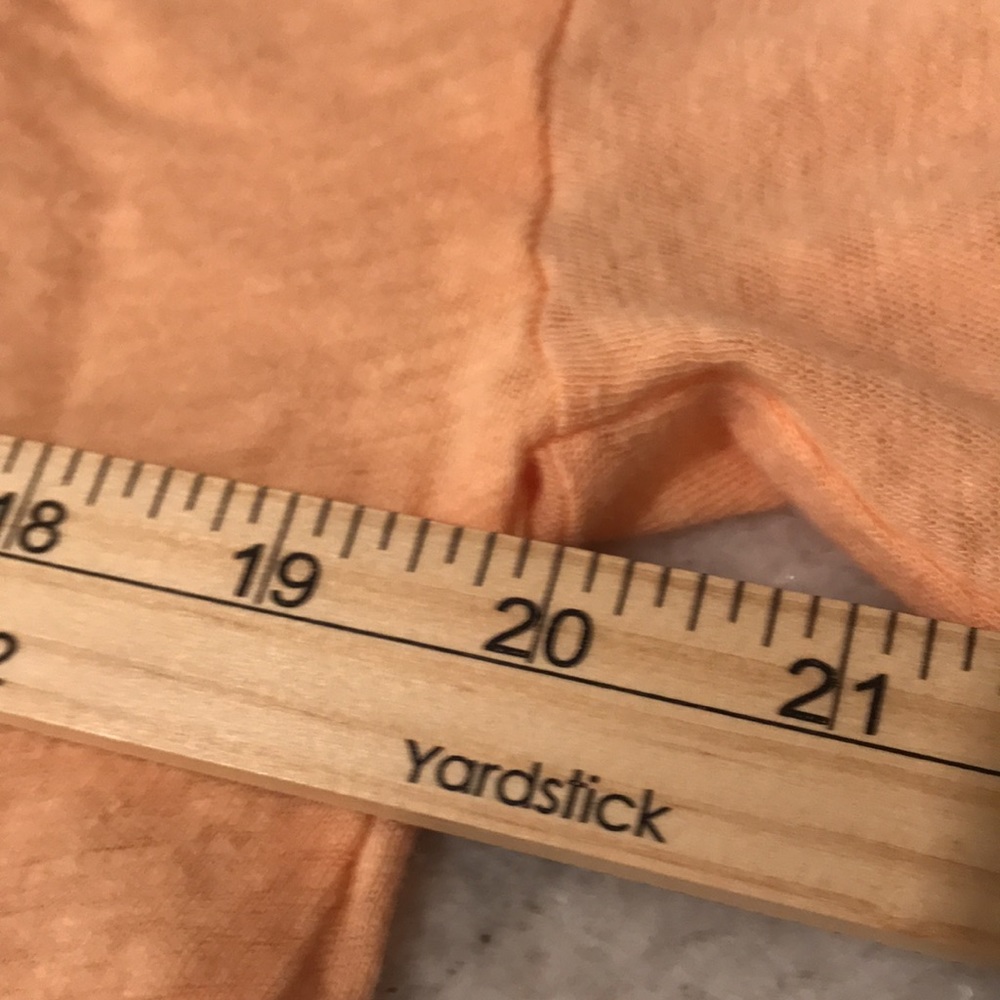 Free People T Shirt Top Womens XS Peach Belle of Georgia Baggy 3/4 Sleeve Coast - Picture 5 of 8
